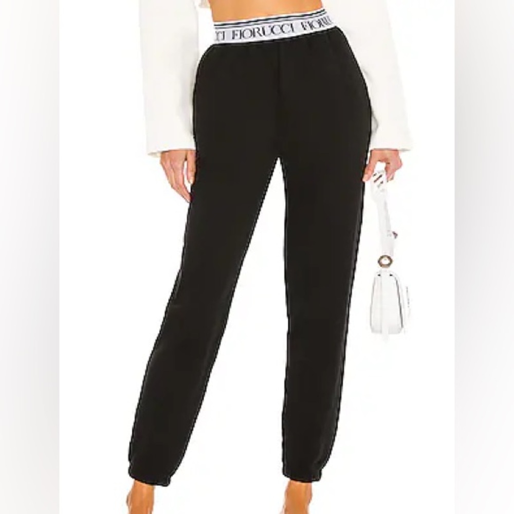 Fiorucci Logo Waistband Jogger in Black 〰️ REVOLVE sweatpants 〰️ Size small